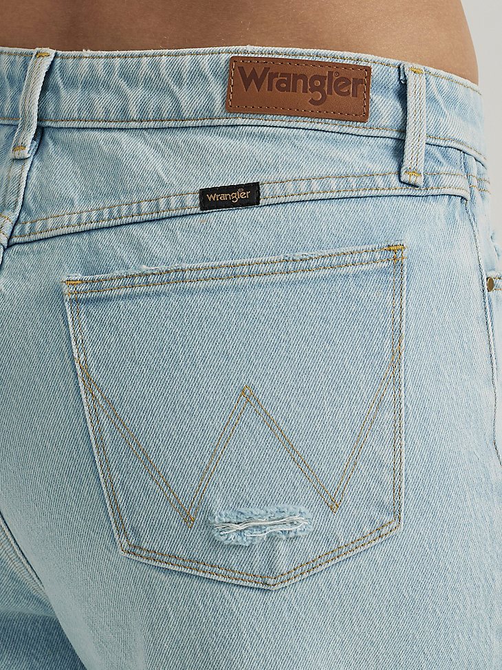 Women's Mid Rise Loose Jean in Icy Blue