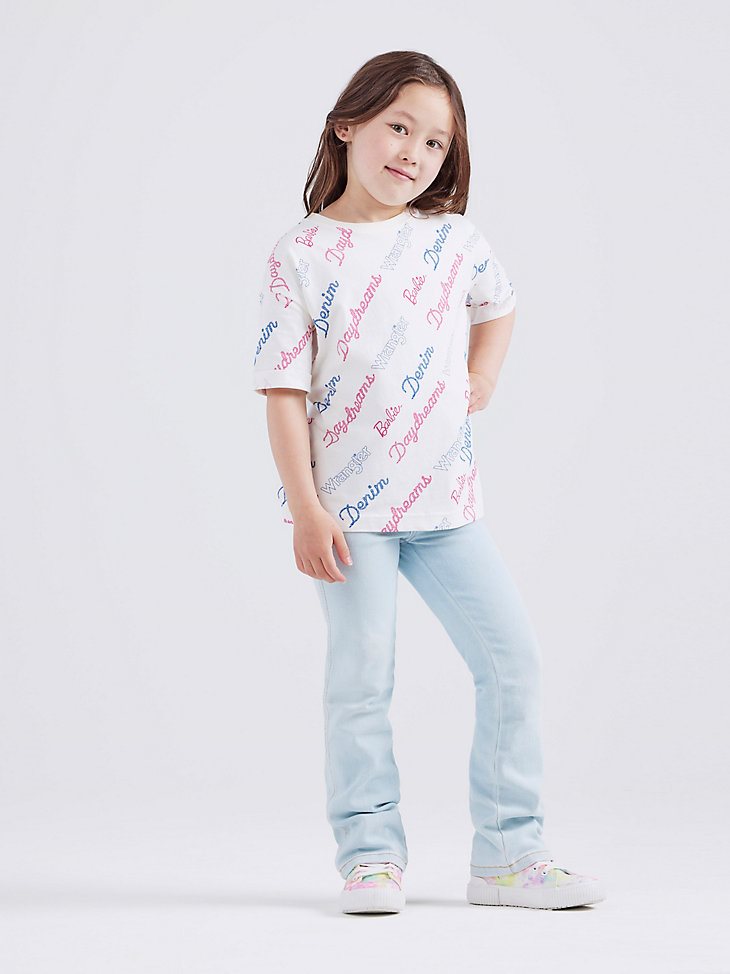 Wrangler x Barbie Girl's Bootcut Jean in Ken Blue