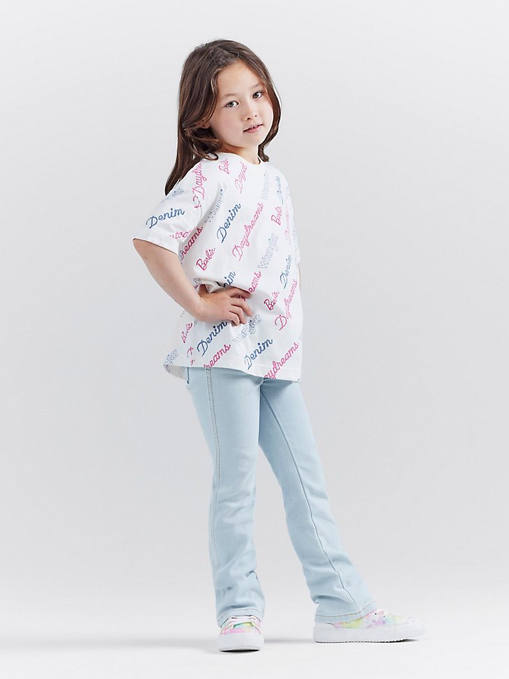 Wrangler x Barbie Girl's Bootcut Jean in Ken Blue