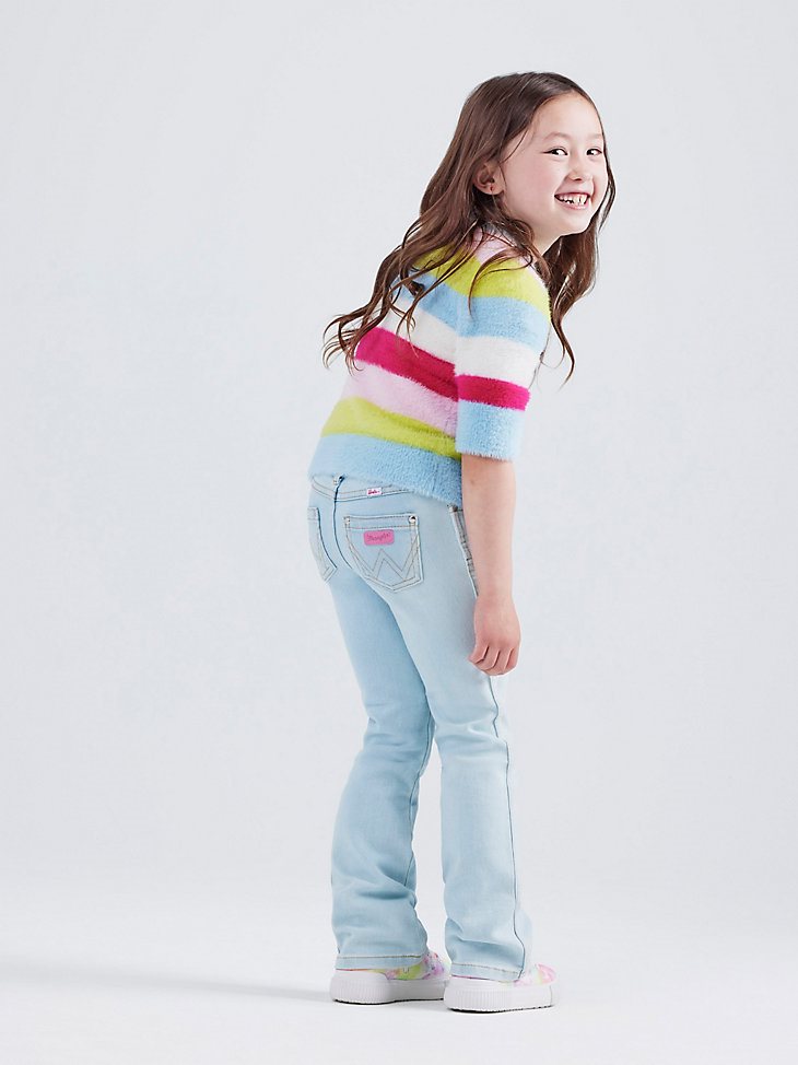 Wrangler x Barbie Girl's Bootcut Jean in Ken Blue