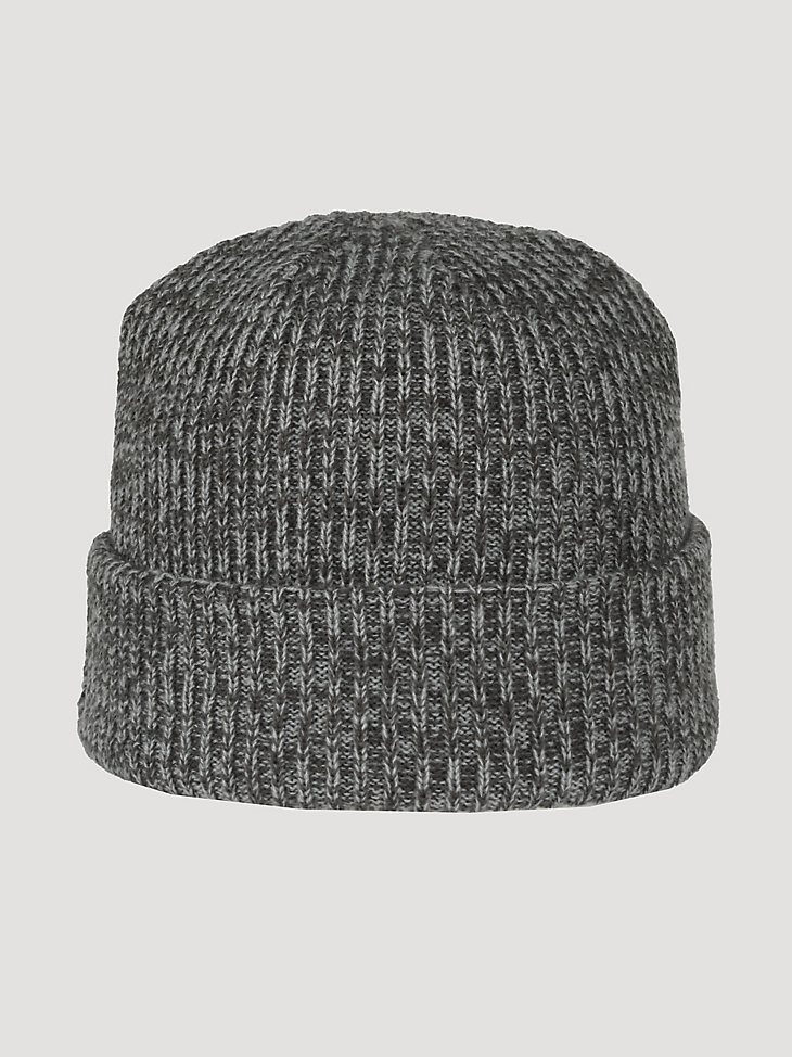 Wrangler Logo Beanie in Heather Grey