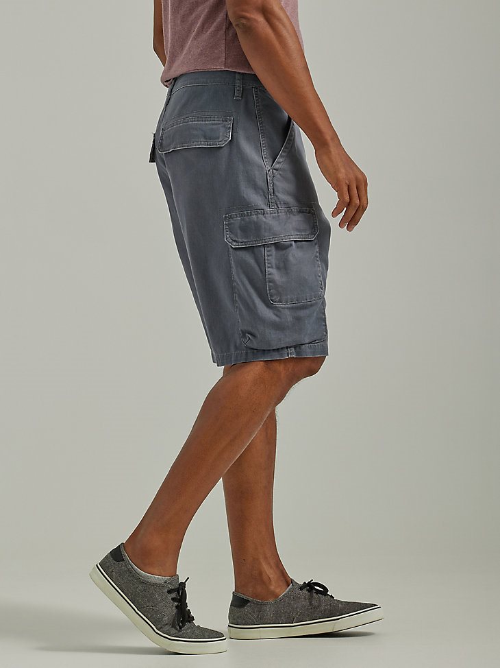 Wrangler Men's Five Star Premium Stacked Cargo Short in Pewter