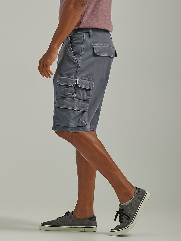 Wrangler Men's Five Star Premium Stacked Cargo Short in Pewter