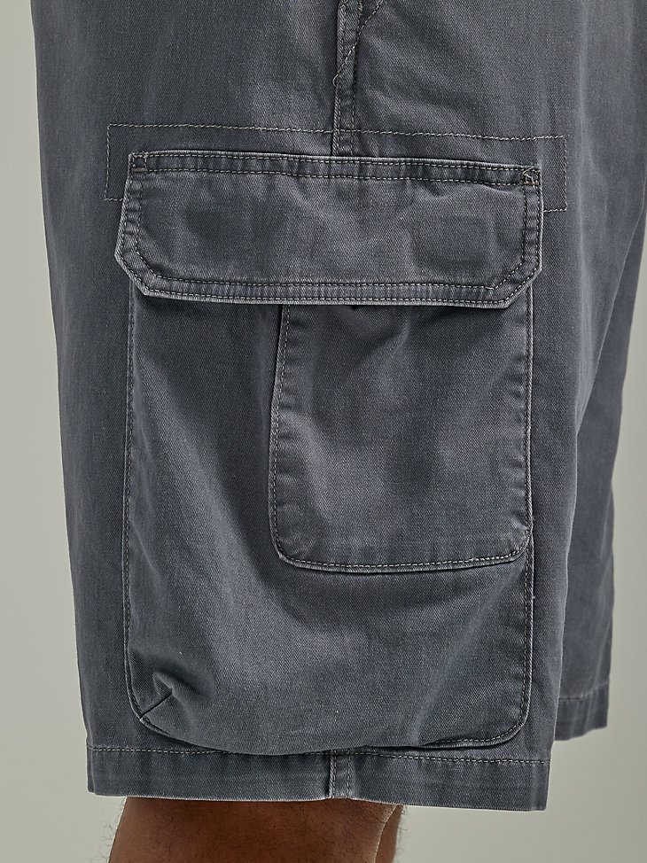 Wrangler Men's Five Star Premium Stacked Cargo Short in Pewter