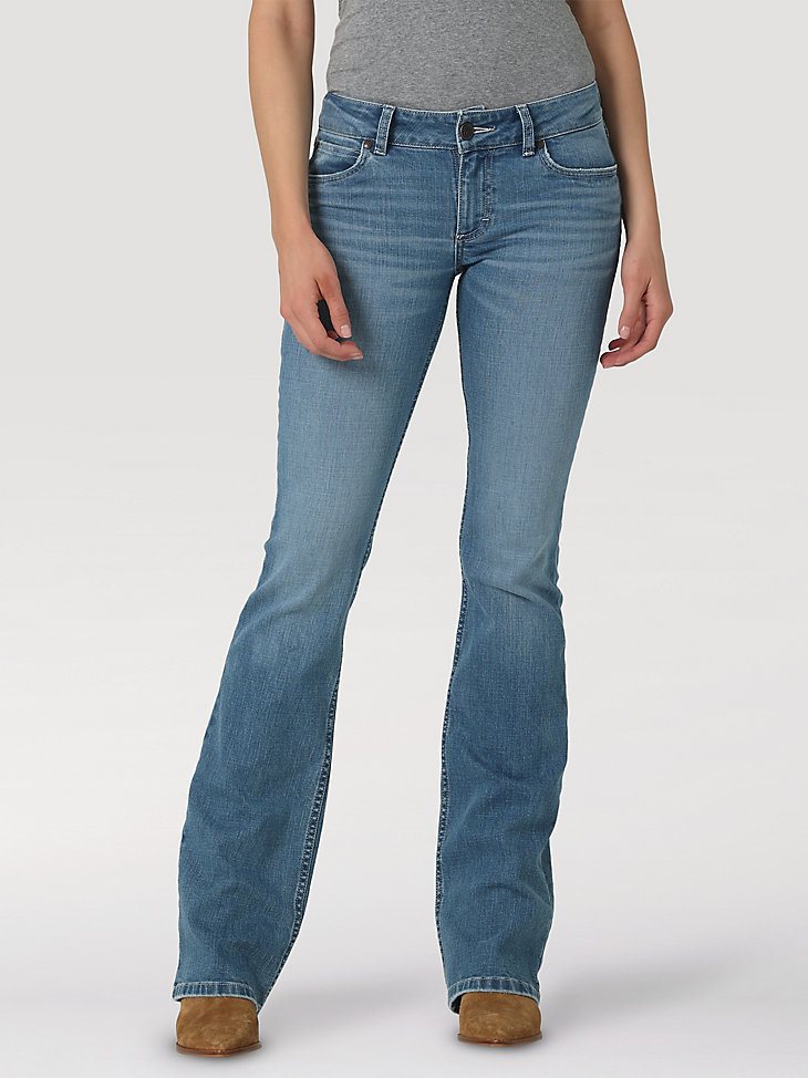 Women's Wrangler Retro Mae Paisley Pocket Bootcut Jean in Paige
