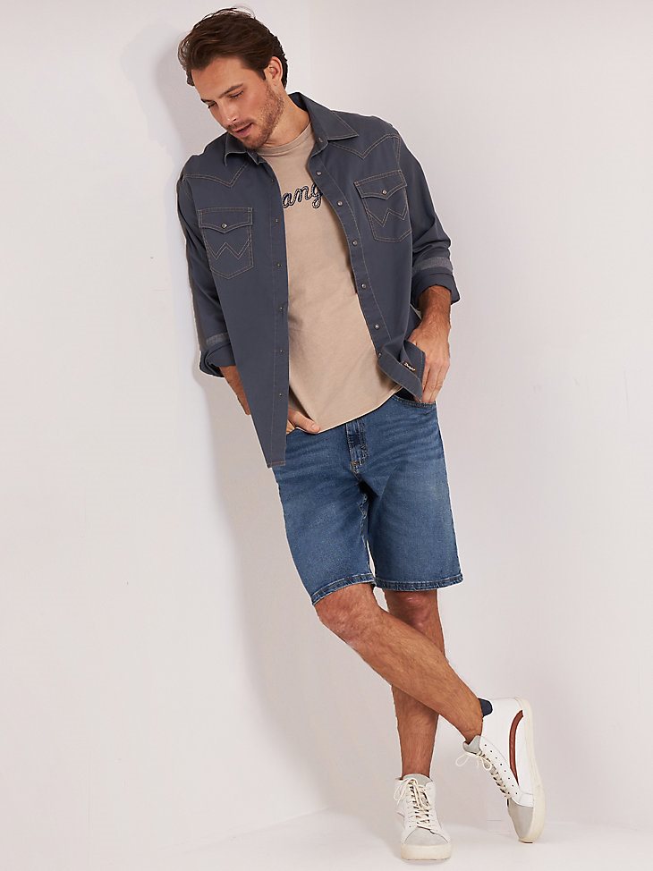 Men's Free To Stretch Denim Short in Mid Tint