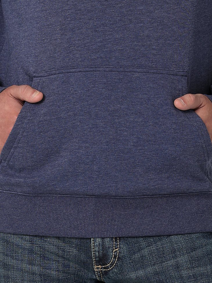 Men's Wrangler Rope Logo Hoodie in Denim Heather