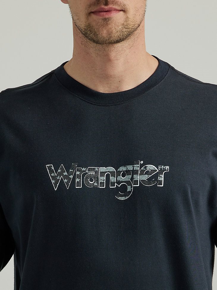 Wrangler FR Flame Resistant Long Sleeve Logo Graphic T-Shirt in Black