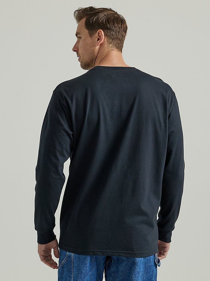 Wrangler FR Flame Resistant Long Sleeve Logo Graphic T-Shirt in Black