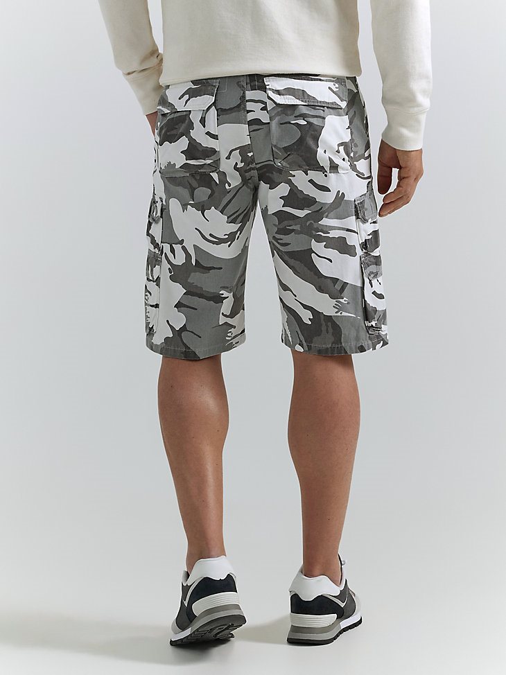 Men's Wrangler Authentics Cargo Short in White Camo