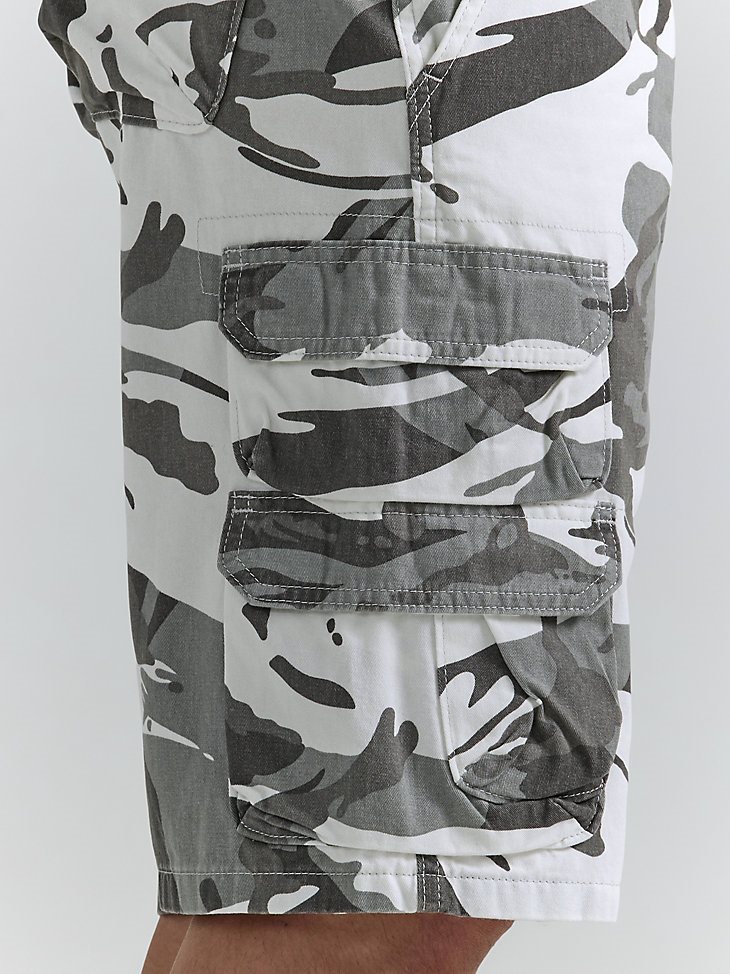 Men's Wrangler Authentics Cargo Short in White Camo