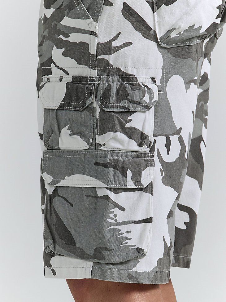 Men's Wrangler Authentics Cargo Short in White Camo