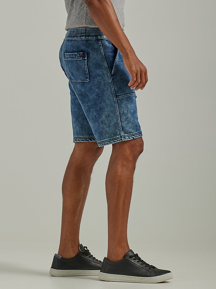 Men's Fleece Knit Short in Acid Wash