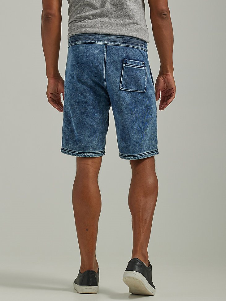 Men's Fleece Knit Short in Acid Wash