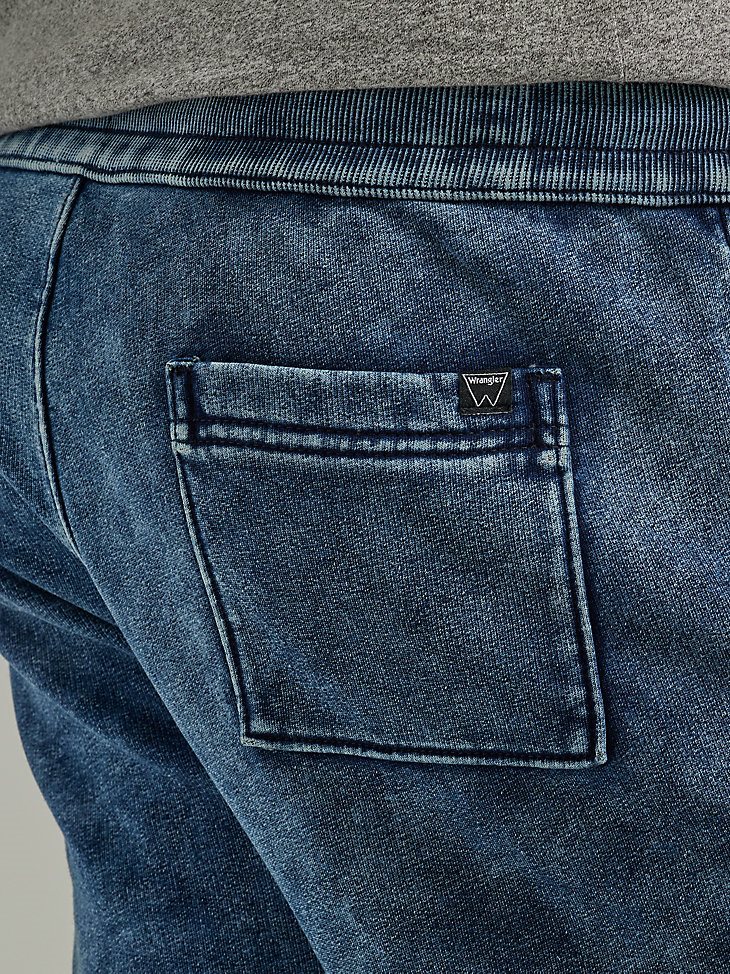 Men's Fleece Knit Short in Acid Wash
