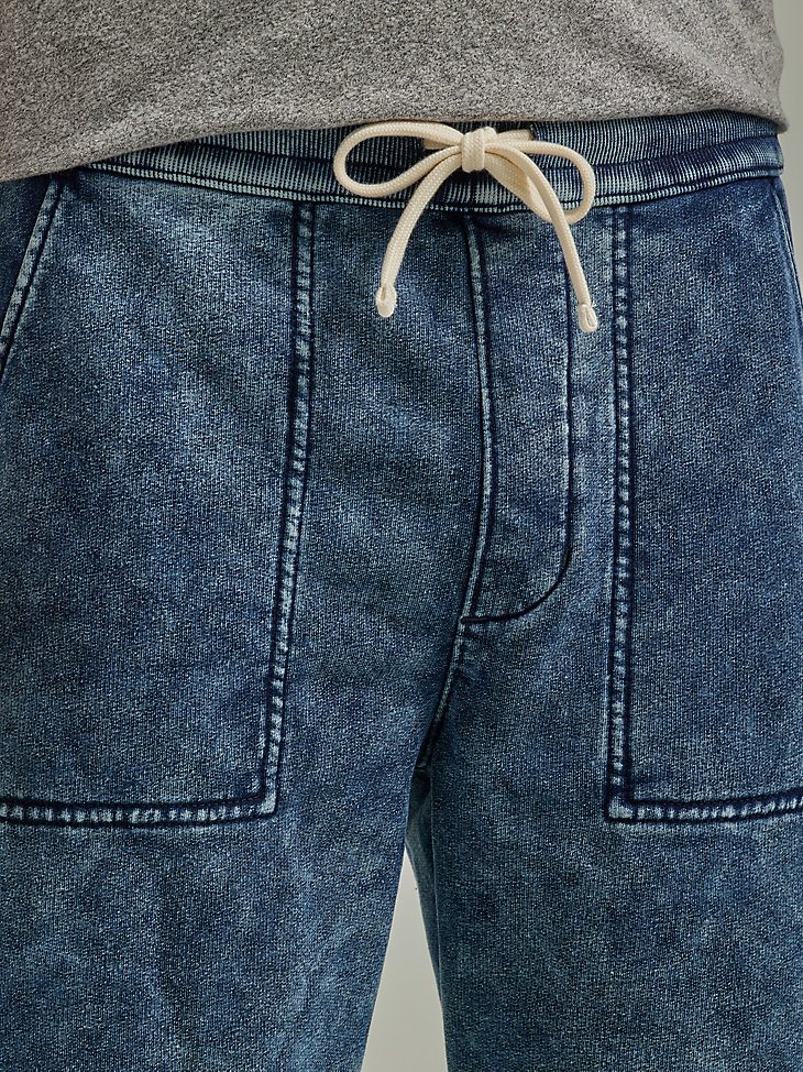 Men's Fleece Knit Short in Acid Wash