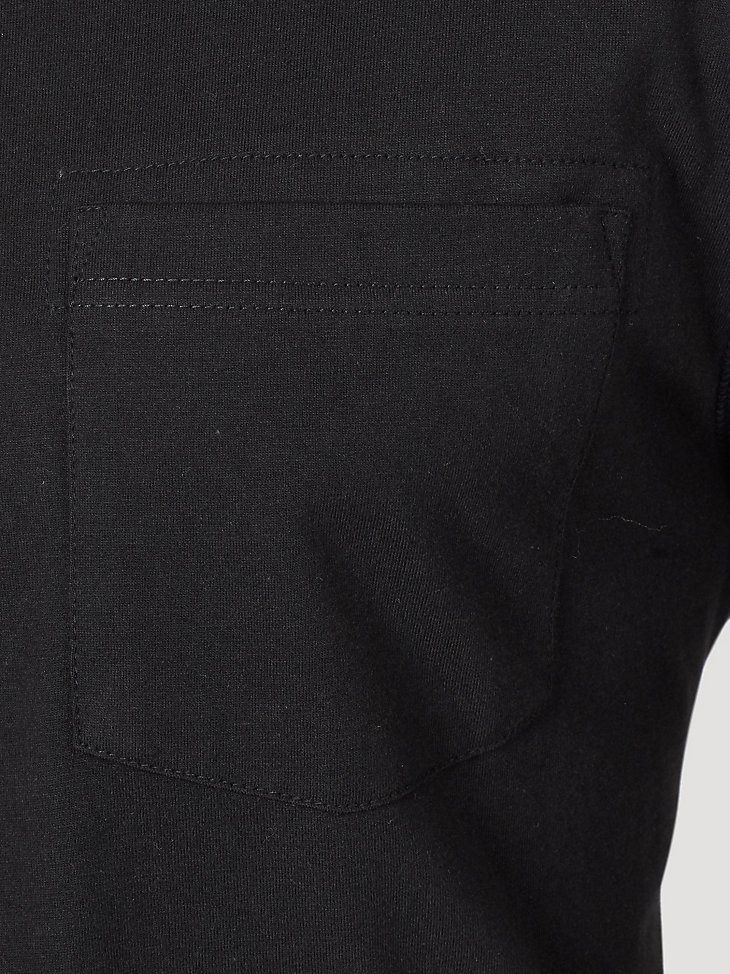 Wrangler RIGGS Workwear Long Sleeve 1 Pocket Performance T-Shirt in Black