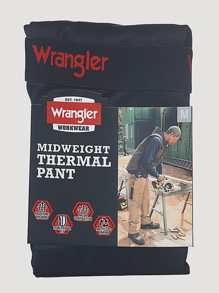 Men's Base Layer Thermal Pant in Jet Black