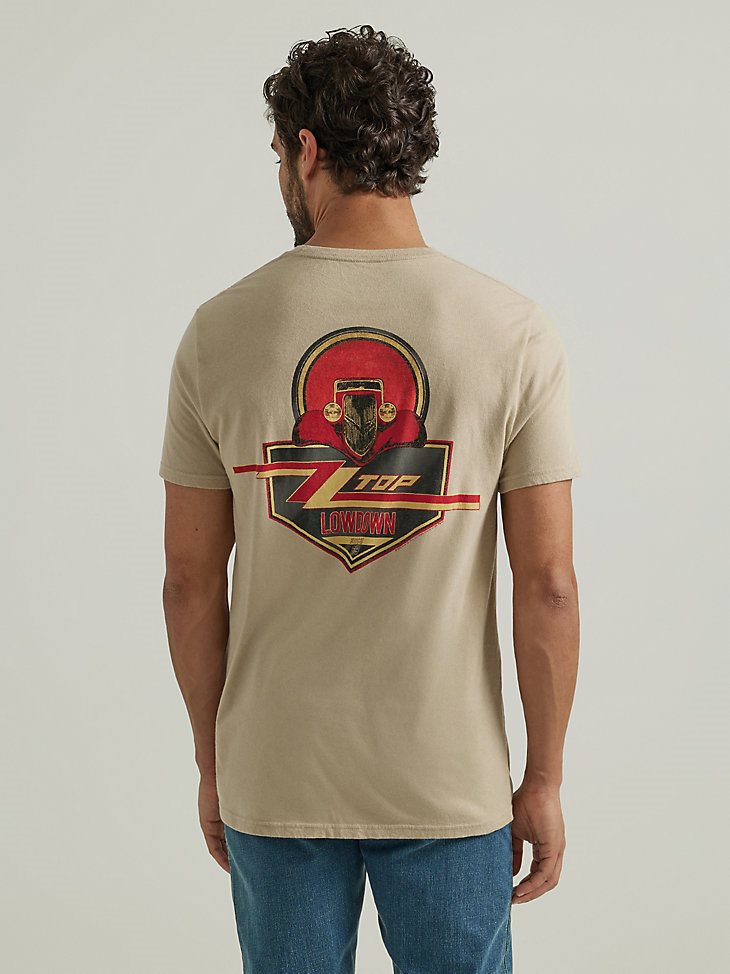 ZZ Top Graphic T-Shirt in Trenchcoat Brown