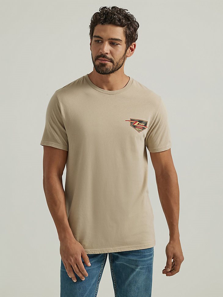 ZZ Top Graphic T-Shirt in Trenchcoat Brown