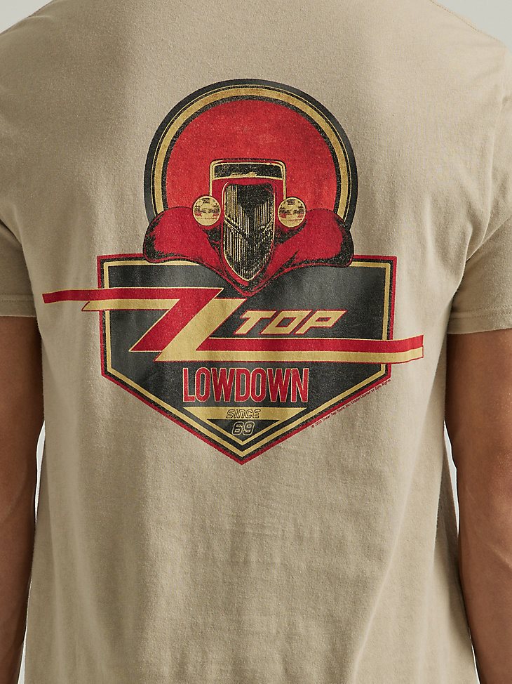 ZZ Top Graphic T-Shirt in Trenchcoat Brown