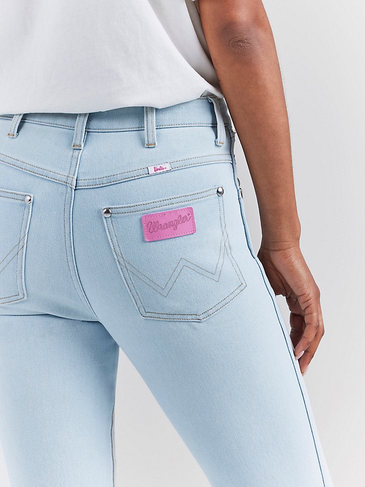 Wrangler x Barbie Westward High Rise Bootcut Jean in Ken Blue