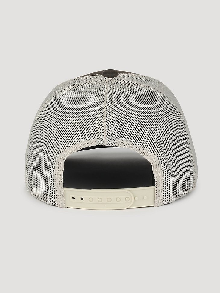 Leather Patch Baseball Hat in Brown