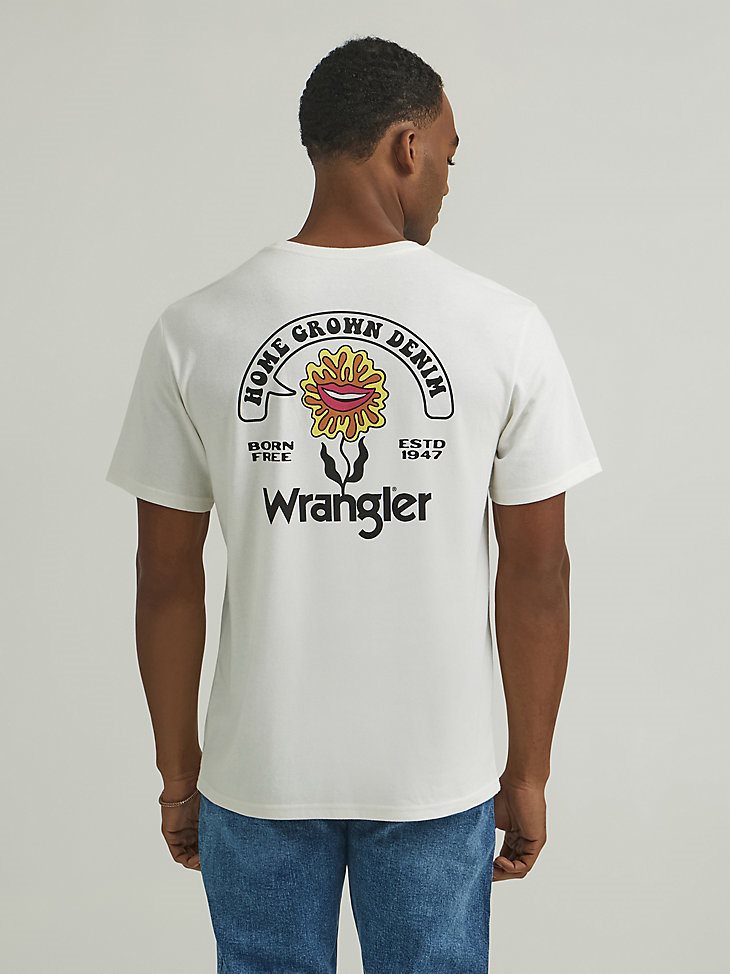 Men's Home Grown Denim T-Shirt in Marshmallow