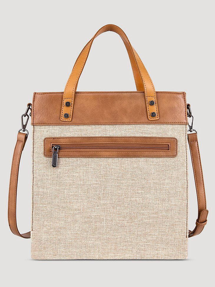 Women's Buckin' Horse Tote Bag in Dark Tan
