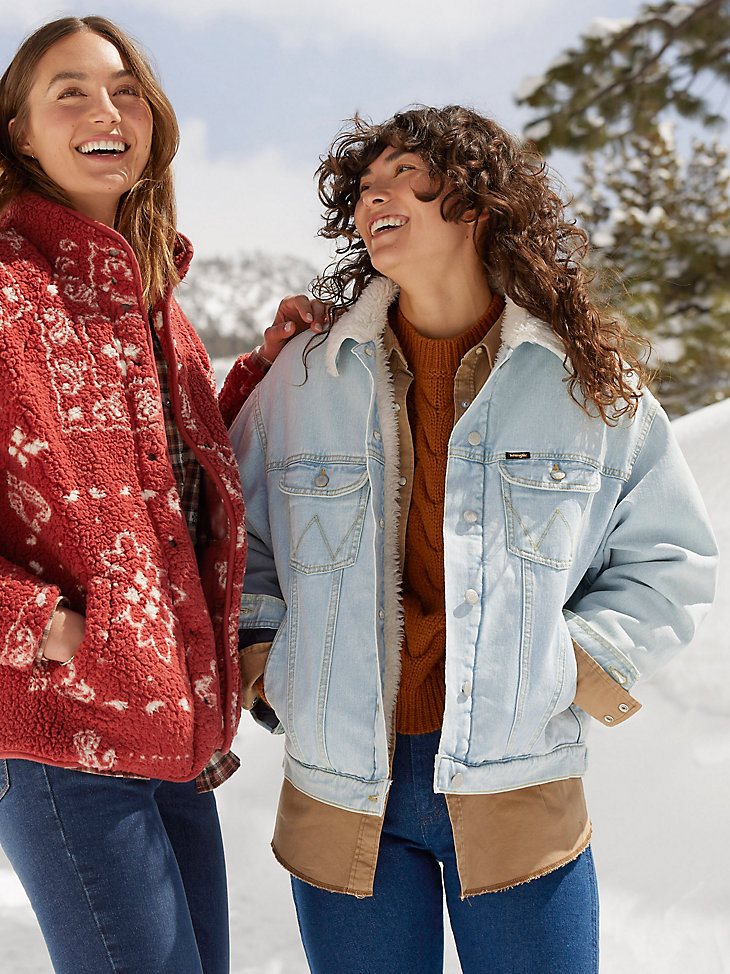Women's Girlfriend Sherpa Jacket in Sunrise