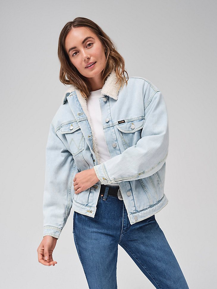Women's Girlfriend Sherpa Jacket in Sunrise