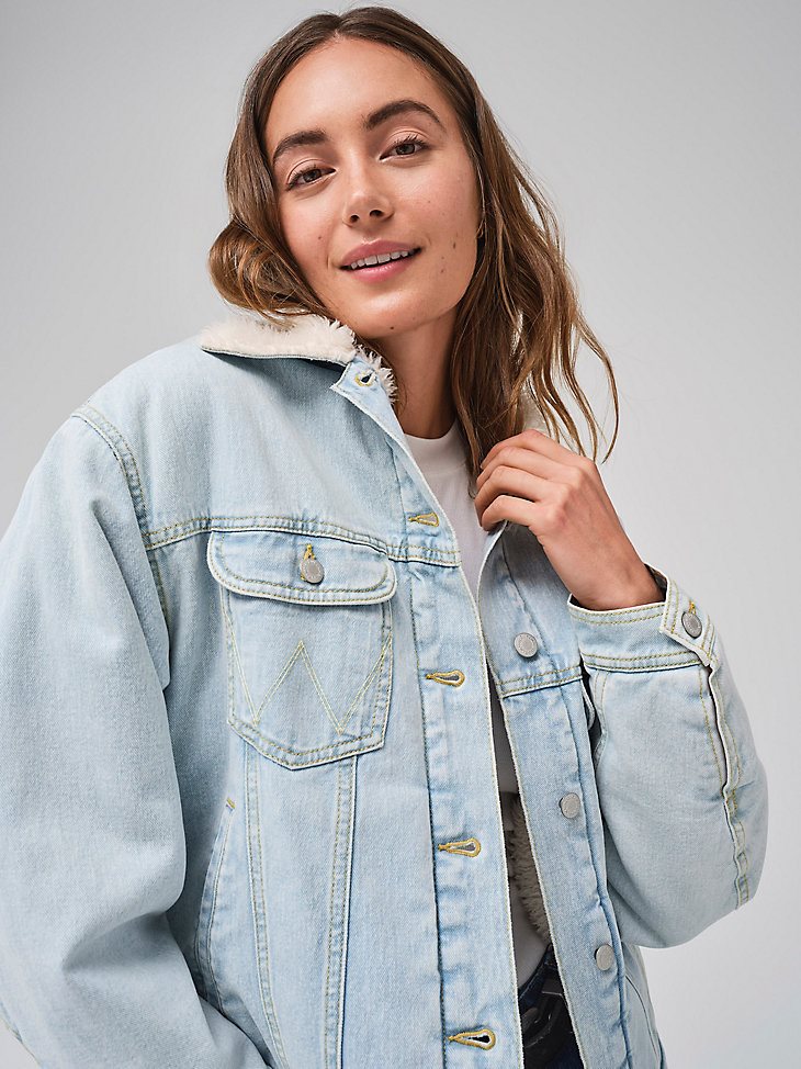 Women's Girlfriend Sherpa Jacket in Sunrise