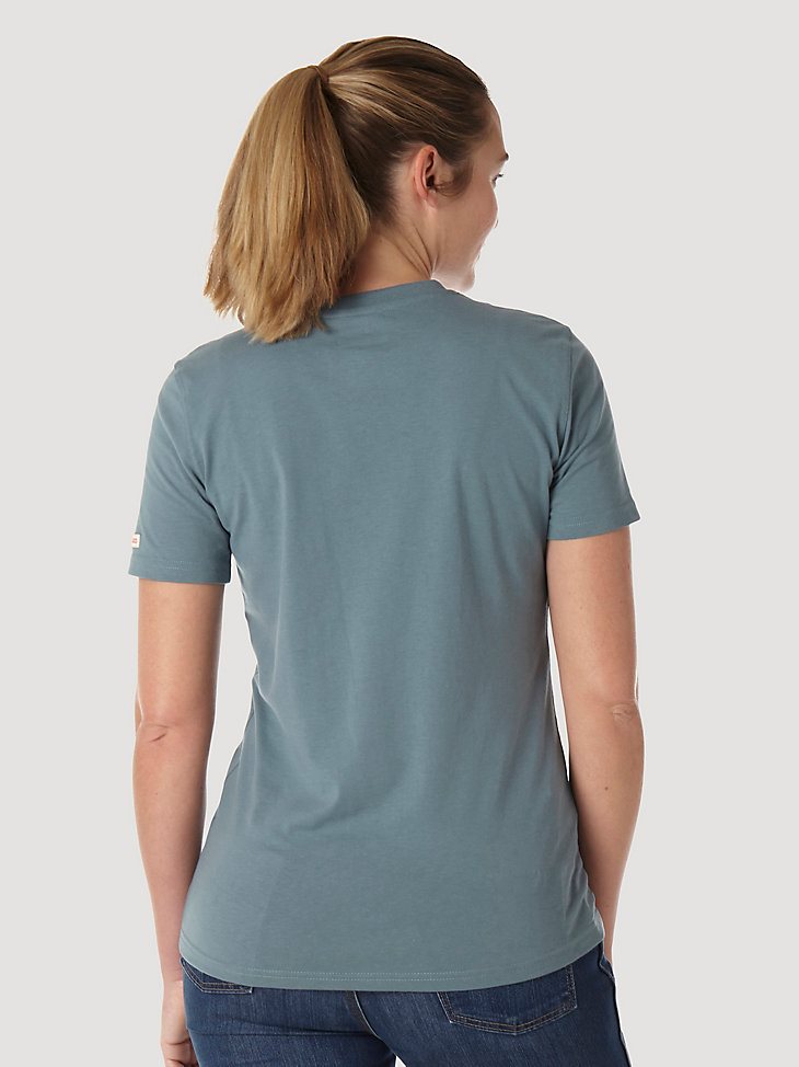 Women's Wrangler RIGGS Workwear Short Sleeve Performance T-Shirt in Sea Green