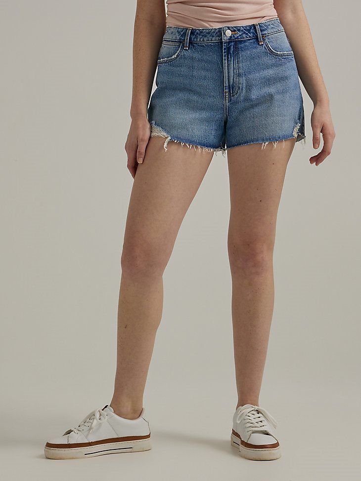Women's High Rise Vintage Cut-Off Short in Marigold