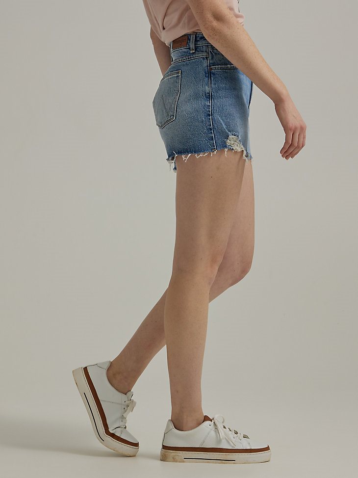 Women's High Rise Vintage Cut-Off Short in Marigold