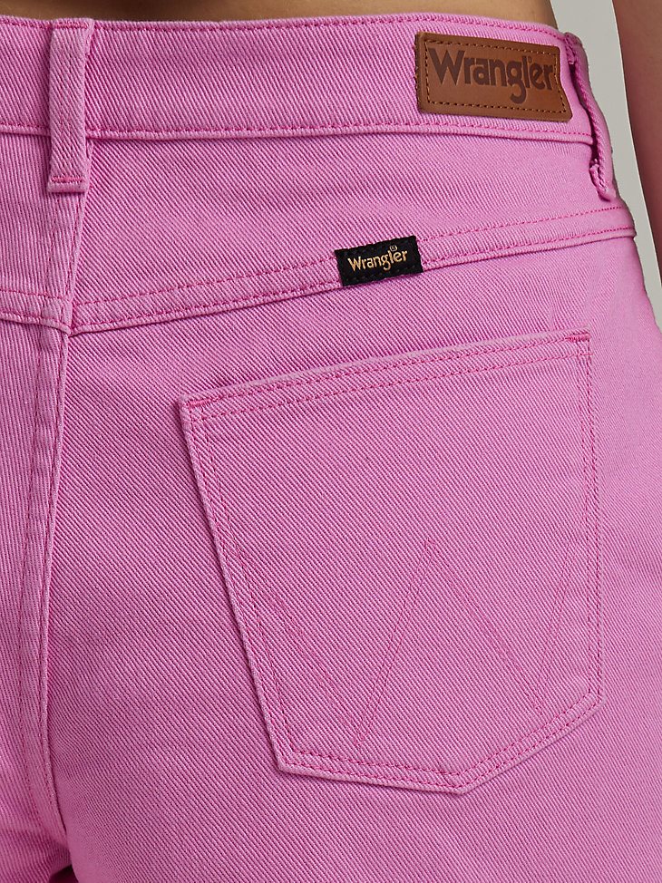 Women's High Rise Vintage Cut-Off Short in Berry