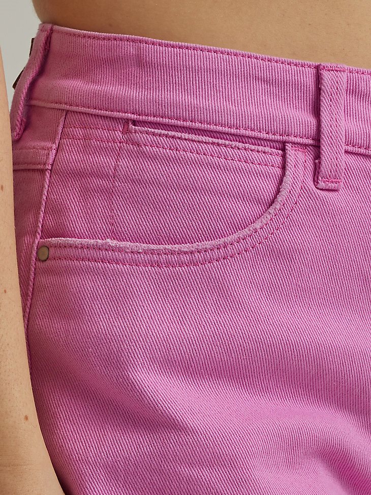 Women's High Rise Vintage Cut-Off Short in Berry