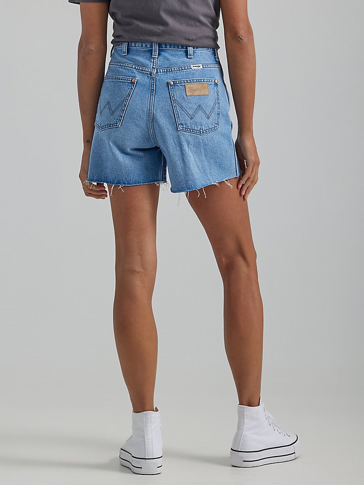 Women's High Rise A-line Cut-Off Short in Lost Control