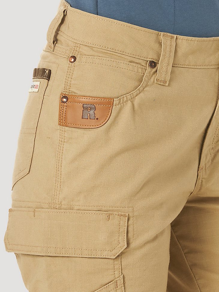 Women's Wrangler RIGGS Workwear Ripstop Ranger Cargo Pant in Golden Khaki