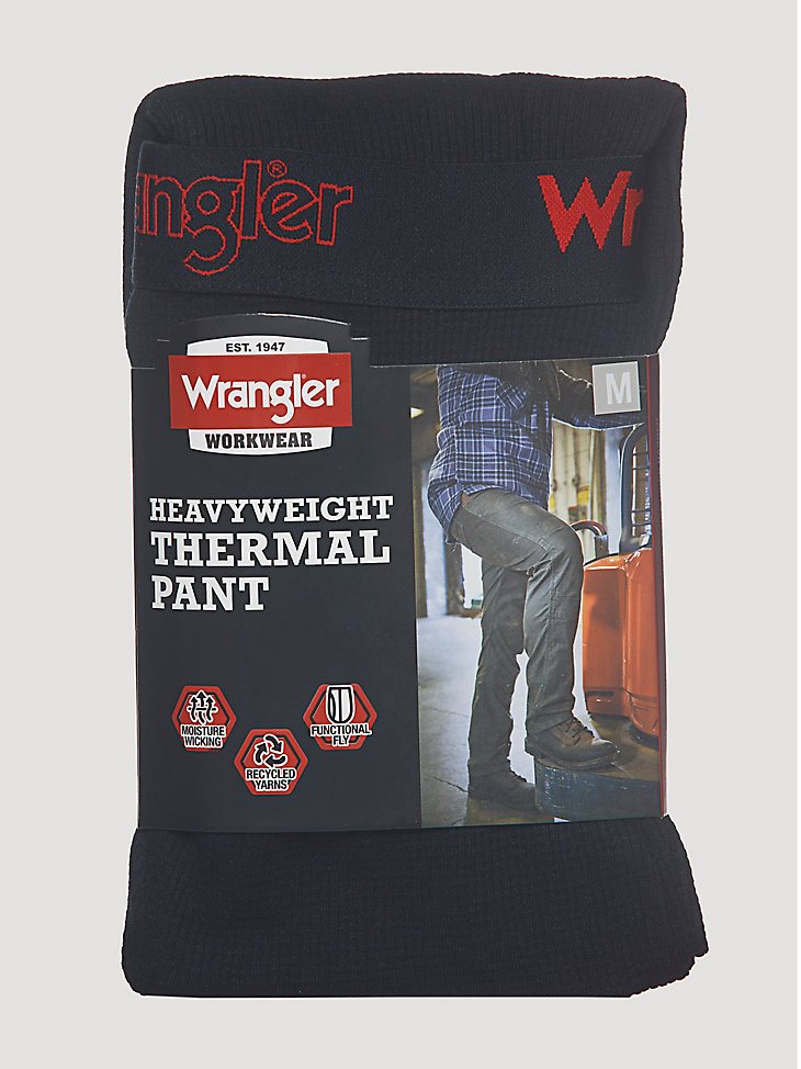 Men's Base Layer Heavyweight Thermal Pant in Jet Black