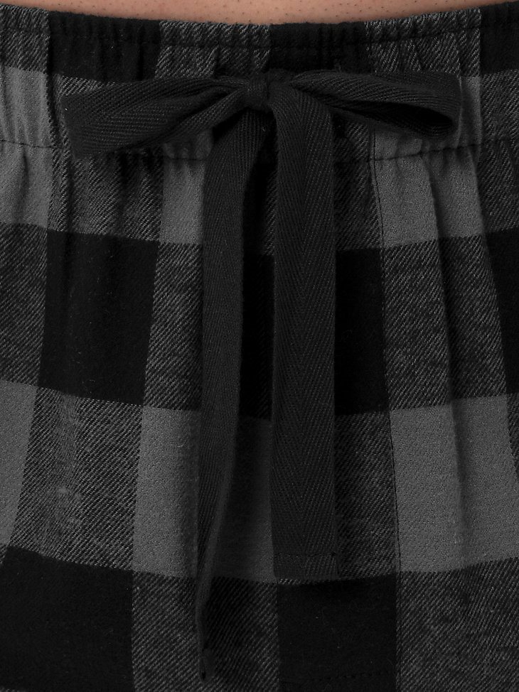 Men's Flannel Buffalo Plaid Pajama Pant in Charcoal
