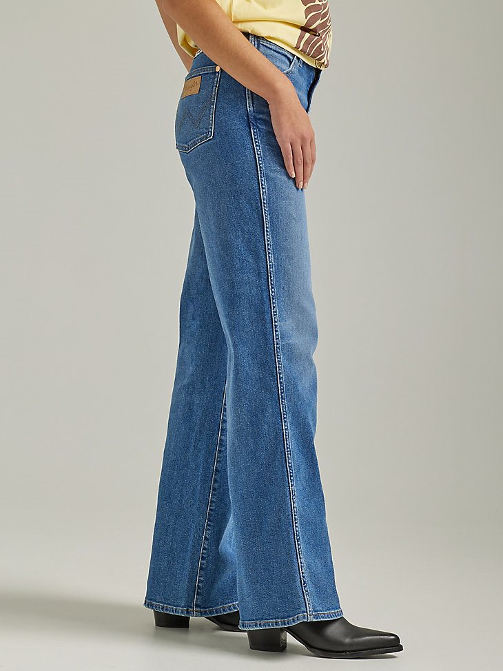 Women's Bonnie Loose Flare Jean in Smoke Sea