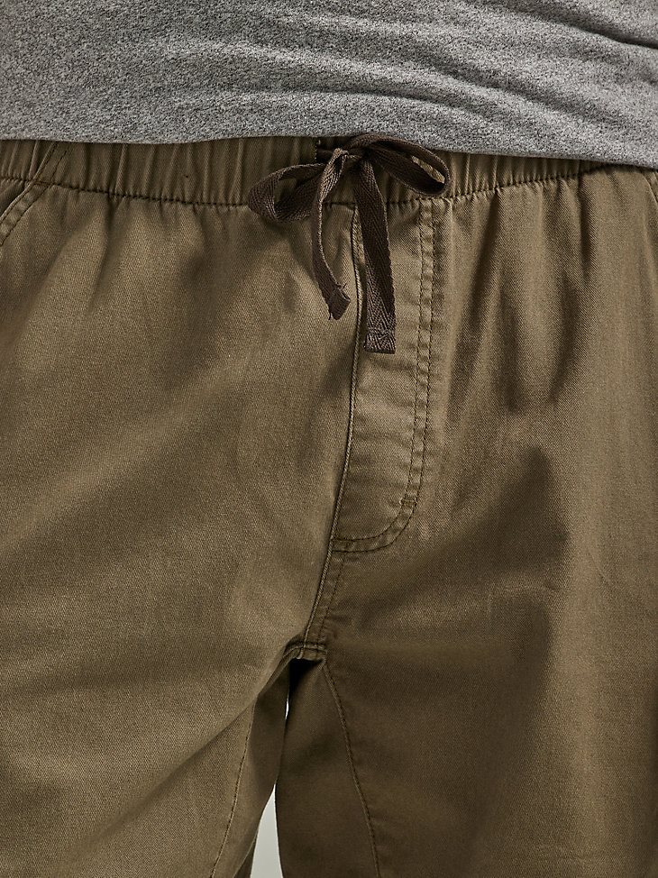 Men's Free To Stretch Drawstring Cargo Short in Pine Green