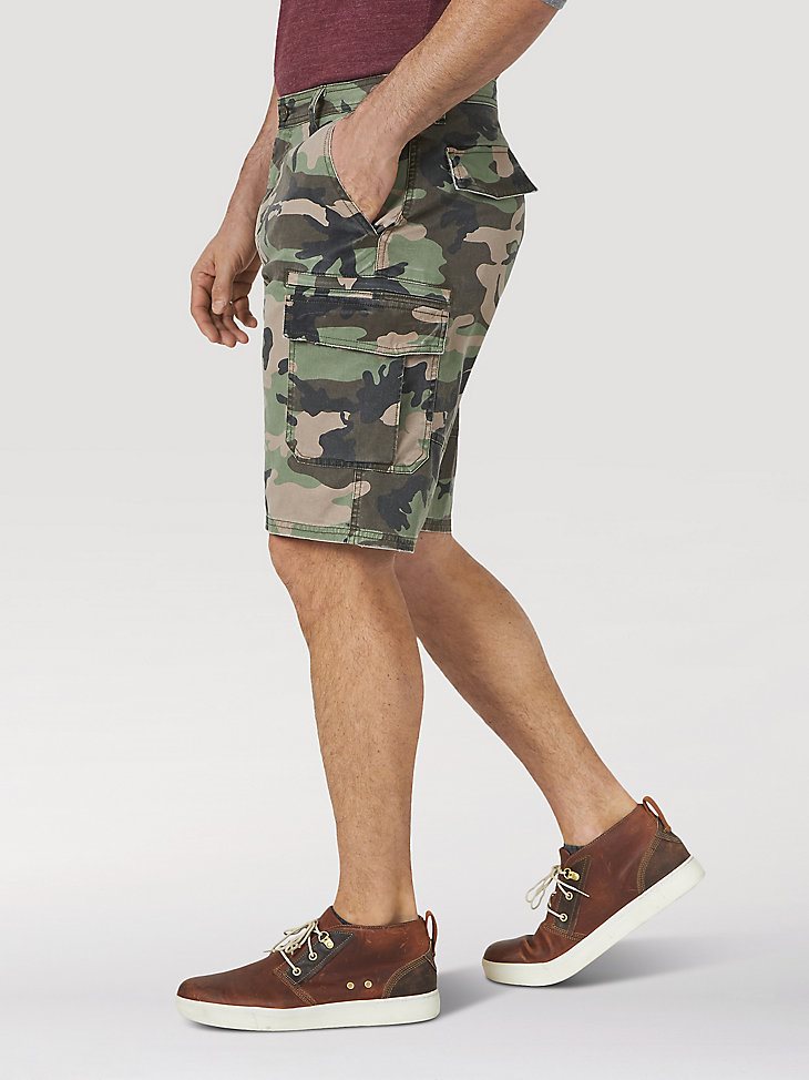 Men's Flex Twill Cargo Short in Jungle Camo