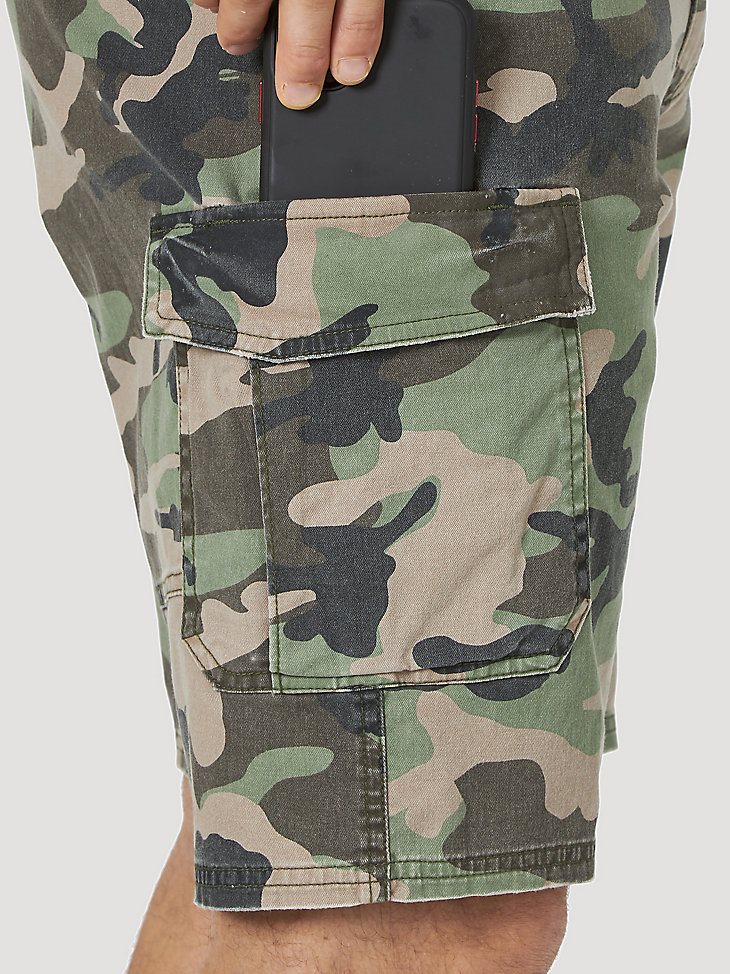 Men's Flex Twill Cargo Short in Jungle Camo