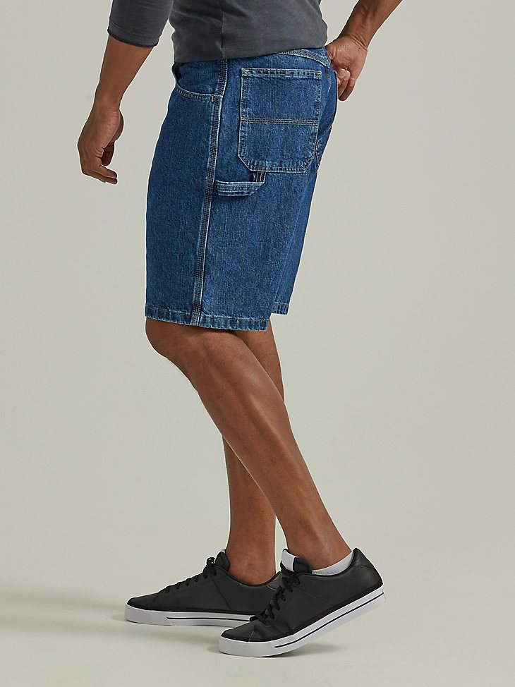 Men's Wrangler Authentics Loose Fit Carpenter Short in Retro Stonewash