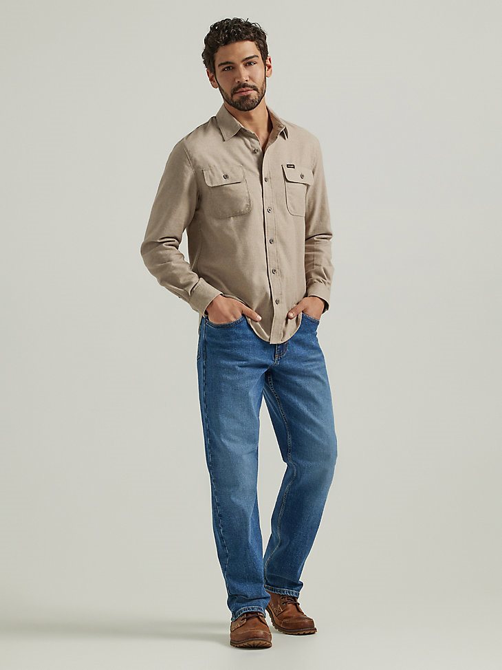 Men's Relaxed Fit Flex Jean in Mid Denim