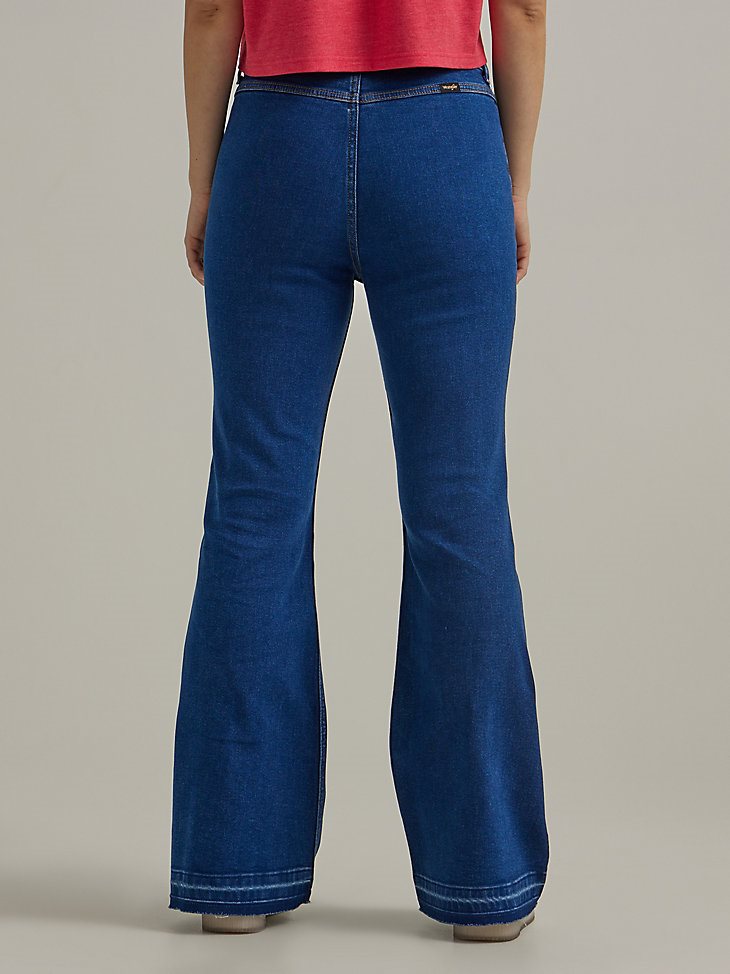 Women's High Rise Folklore Flare Jean in Wrangler Blue