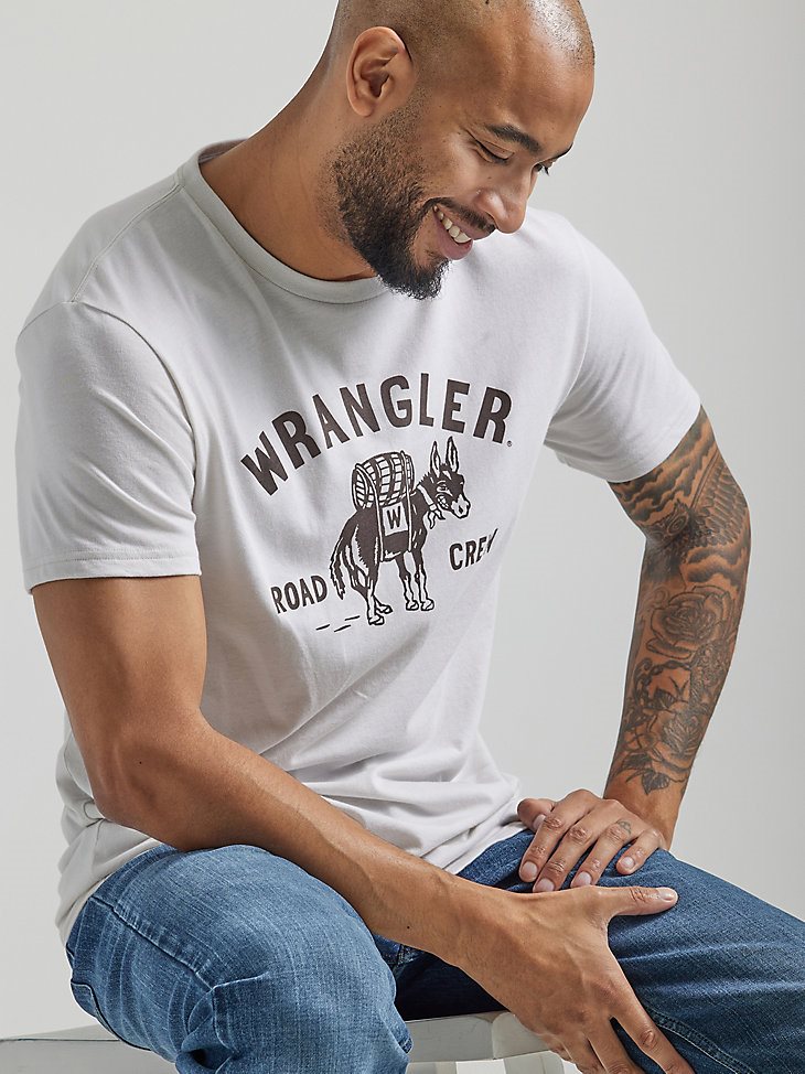 Men's Road Crew Graphic T-Shirt in Lunar Rock