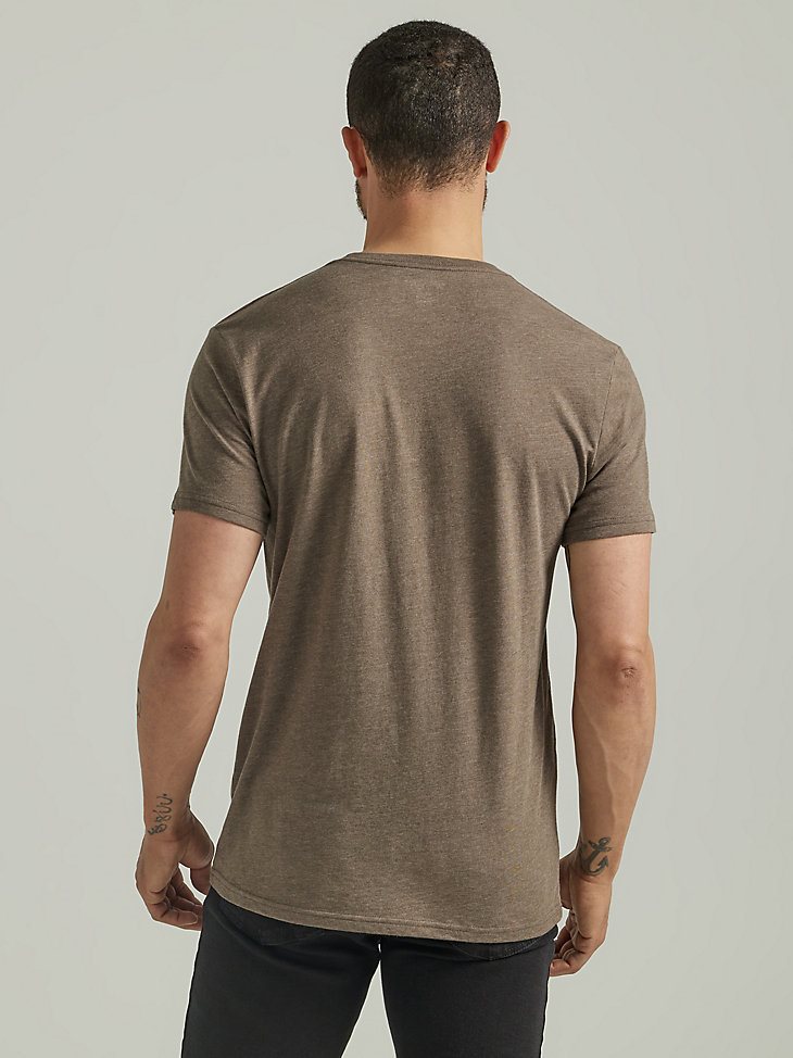 Men's Wrangler Motorcycle Graphic T-Shirt in Brown Heather